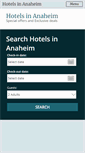 Mobile Screenshot of hotels-anaheim.com